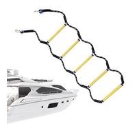 Rope Ladder for Boat - 5 Step Climbing Rope Laddier with Strong Hooks | Marine Boarding Ladder Extension for Inflatable Boats, Kayaks, Canoes, Motorboats | Lightweight Boat Access Laddeir