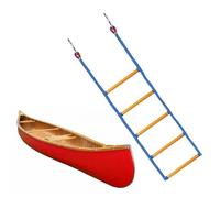 Rope Ladder for Boat - 5 Step Climbing Rope Laddier with Strong Hooks | Marine Boarding Ladder Extension for Inflatable Boats, Kayaks, Canoes, Motorboats | Lightweight Boat Access Laddeir