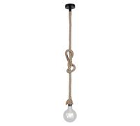 Rope Lámpara colgante redonda (15 W, Ø x Al: 10 x 120 cm, Natural, E27, 1 ud.)