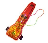 Rope Launcher Toy - 7.48Inch Kids Outdoor Game | ABS Electric Glow Launcher - Interactive Stress Relief Fidget Toy with Light Up Feature Durable Portable Fun Playset For Yard Beach Park Activities