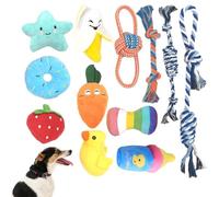 Rope Toy for Dogs, Bite Resistant Dog Toy, Multifunctional Teething Toy Portable Dog Chew 9.06 x 11.02 x 2.36" for Dogs, Designed for Teeth Cleaning, Chewing, and Teething Activities (1 Piece)