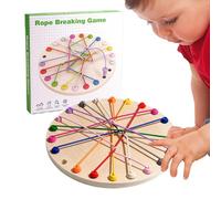 Rope Untangling Game, Rope Challenge Game - Interacción Entre Padres e Hijos Twisted Untangle Challenge - Juego lógico Estrategia de Teaser de Cerebro Habilidades motoras Finas Juguete niños