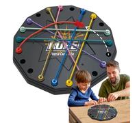 Rope Untangling Game - Twisted Knots Interactive Puzzle Board for Kids, Educational Brain Teaser Toy Boys and Girls, Mind Challenge Game for Logical Thinking, Focus, 7.2 Inches