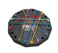 Rope Untangling Game, Twisted Rope, Problem Solving Portable Design Skill Building Logical Thinking Tactile Fun Compact Storage Creativity Booster, Board Game for Boys, Girls 7.2 Inches