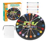 Rope Untangling Puzzle, Fun Family Game with Multiple Dificulty Levels, Perfect for Parent-Child Interaction, Stress Toy, Portable for Parties & Travel
