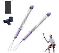 Ropeless Battle Rope Trainer with Adjustable Weights - Quiet Cordless Workout Equipment for Home Gym, Portable Strength & Cardio Training Tool for Men and Women (Purple)