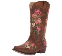 ROPER Riley Botas de Moda Florales para Mujer, Beige (Bronceado), 39.5 EU