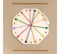 Rope's Challenge - Juguete de madera, accesorio de cuerda interactiva, kit de pan lógico | Desarrollo de reflexión sobre cuerda retorcida, herramienta para practicar habilidad Intelige
