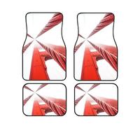 Ropes on The Golden Gate Bridge - Juego de 4 alfombrillas universales para piso delantero y trasero de coche, antideslizantes, para SUV, furgonetas, camiones