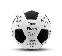 RoPox Balón de Fútbol Personalizado, Personalizable con Fotos, Texto, Nombre o Logotipo, Resistente,Regalo Personalizado para Entrenador, Hijo, Novio, Hija, papá, mamá o Cualquier fanático del fútbol