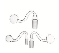 RORA 3 piezas de 10 mm macho de vidrio Bong Bowl hecho a mano tubos de agua Bong adaptador - transparente grueso S Bowl para bongs de vidrio gruesos grandes cuencos