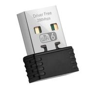 Rordigo Adaptador InaláMbrico WiFi 6 AX286 802.11Ax 2,4 GHz, Controlador Gratuito, Tarjeta de Red USB para Ordenador Win7/10/11, Mini Receptor WiFi