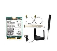 Rordigo BE200 BE200NGW WIFI 7 Tarjeta WiFi+Kit de Antena BT 5.4 802.11AX Adaptador de Red InaláMbrico Tribanda M.2 NGFF para Win10/11