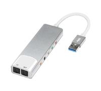 Rordigo Convertidor de Audio Externo USB Tarjeta de Audio Externa Adaptador de Auriculares de 5.1 Canales Tarjeta de Sonido SPDIF para Computadora PC