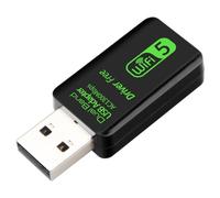 Rordigo Enrutador de Tarjeta de Red Inalámbrica USB Sin Controlador Receptor de Computadora de Señal de Red WiFi 5G Gigabit de Doble Banda 1300M para PC