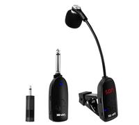 Rordigo Instrumentos InaláMbricos UHF MicróFono de SaxofóN Transmisor Receptor InaláMbrico Alcance de 50 M Plug y Play SaxofóN