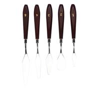 Rordigo Juego de Cuchillos para Pintura Al óLeo, Pala para Pintura Al óLeo, de Pintura Al óLeo, Cuchillo, Herramientas de Pintura AcríLica Al óLeo para Mezclar Colores, 5 Uds.