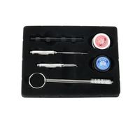 Rordigo Kit de reparación de aerógrafo de 8 piezas, herramientas de limpieza de aerógrafo, boquillas de grasa para aerógrafo, piezas de repuesto, accesorios