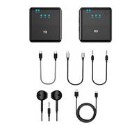 Rordigo Micrófono Inalámbrico Lavalier Transmisión en Vídeo Corto Radio Micrófono Micrófono Inalámbrico con Reducción de Ruido