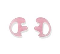 Rordigo Tapones para los OíDos de Silicona Reemplazables, Earpod Triangular con Tubo de Aire, Auriculares, Tapones para los OíDos de TamañO L Rosa, Accesorios para Walkie Talkie