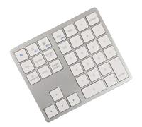 Rordigo Teclado numérico inalámbrico ultrafino con Bluetooth, 2,4 G, recargable, para iOS, Android, ventana, color