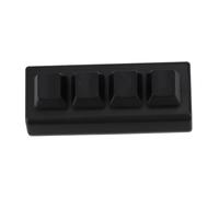 Rordigo Teclado Programable de 4 Teclas Interruptor Rojo Ctrl CV Enter Mini Teclado MecáNico Compatible con NKRO para Gaming Office Negro B