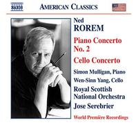 Rorem, N. - Ned Rorem : Concerto pour piano n° 2 - Concerto pour violoncelle