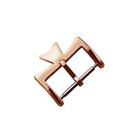 RORFFK Broche de reloj de acero inoxidable para VC Vacheron, hebillas para correa de reloj, broche de Metal plateado, dorado, rosa, dorado, 16MM y 18MM(Rose gold,18mm)