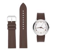 RORFFK Correa de reloj de caucho flúor FKM para IWC PILOT Portugal PORTOFINO, pulsera para Le Petit Prince, correa de apertura rápida de 20mm y 22mm(Brown,22mm)