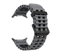 RORFFK Nueva correa de silicona marina para reloj Samsung ultra 47mm pulsera sin huecos banda deportiva de dos tonos para Galaxy 7 correas de reloj ultra(Gray Black-B)