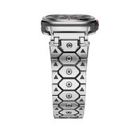 RORFFK Para Samsung Galaxy Watch Ultra Correa 47mm Accesorios Pulsera deportiva Para Galaxy Watch 7 Ultra Titan Correas de reloj de acero inoxidable y metal Correas de reloj