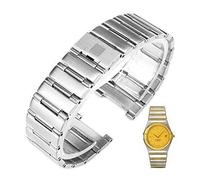 RORFFK Pulsera Para Omega Con Constelación Serie Twin Eagles Banda De Acero Para Hombres Y Mujeres Cadena De Reloj De Acero Inoxidable Sólido(Silvery,16-11mm)