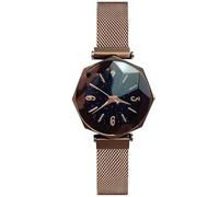 RORIOS Elegante Mujer Relojes de Pulsera Cielo Estrellado Simulado Diamante Dial Mesh Bracelet Band Relojes Ladies Watches