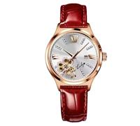 RORIOS Elegante Reloj de Mujer Analógico de Cuarzo Relojes con Correa de Cuero Impermeables Reloj de Pulsera para Mujer
