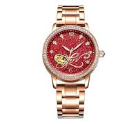 RORIOS Fashion Mujer Relojes de Pulsera Mecánico Automático Brillante Cielo Estrellado Dial Acero Inoxidable Correa Relojes de Mujer