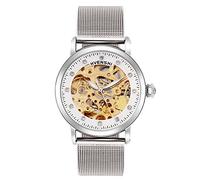 RORIOS Fashion Mujer Relojes de Pulsera Mecánico Automático Esqueleto Dial Acero Inoxidable Correa Relojes de Mujer