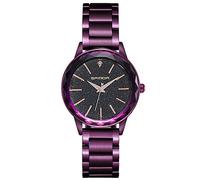 RORIOS Moda Mujer Relojes de Pulsera Cielo Estrellado Acero Inoxidable Band Relojes de Mujer