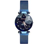 RORIOS Moda Mujer Relojes Impermeable Cuarzo Reloj de Pulsera Diamante Dial Banda de Acero Inoxidable Elegante Vestido Reloj Mujer