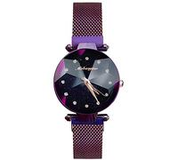 RORIOS Moda Mujer Relojes Impermeable Cuarzo Reloj de Pulsera Diamante Dial Banda de Acero Inoxidable Elegante Vestido Reloj Mujer