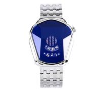 RORIOS Moda Reloj Hombre Cuarzo Analógico Reloj de Acero Inoxidable Creativo Relojes Pulsera para Hombre Deportivo Reloj Hombre, Plata Azul, Pulsera, Plata Azul, Pulsera