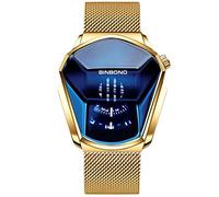 RORIOS Moda Relojes de Hombre Analógico Cuarzo Reloj de Malla Acero Inoxidable Deportivo Relojes de Pulsera Impermeable Casual Relojes Hombre