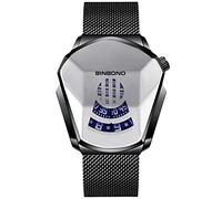 RORIOS Moda Relojes de Hombre Analógico Cuarzo Reloj de Malla Acero Inoxidable Deportivo Relojes de Pulsera Impermeable Casual Relojes Hombre