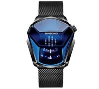 RORIOS Moda Relojes de Hombre Analógico Cuarzo Reloj de Malla Acero Inoxidable Deportivo Relojes de Pulsera Impermeable Casual Relojes Hombre