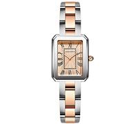 RORIOS Moda Relojes Mujer Analogico Relojes con Banda de Acero Inoxidable Cuadrado Relojes de Pulsera Elegante Vestir Relojes para Mujer