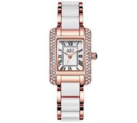 RORIOS Moda Relojes Mujer Impermeable Relojes con Banda de Acero Inoxidable Relojes de Pulsera Casual Vestir Relojes para Mujer Chica