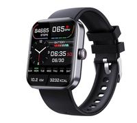 RORIOS Moda Smartwatch para Hombres Mujeres 1.91" Bluetooth Reloj Bluetooth Inteligente Reloj de Pulsera Fitness Deportiva con Monitor Sueño Frecuencia Cardíaca Negro