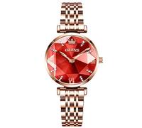 RORIOS Mujer Relojes Analogico Cuarzo Reloj con Oro Rosa Correa en Acero Inoxidable Impermeable Moda Relojes de Pulsera Elegante Vestir Relojes para Mujeres