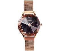 RORIOS Mujer Relojes de Pulsera Brillante Cielo Estrellado Dial Mesh Band Relojes de Mujer Women Watches