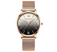 RORIOS Mujer Relojes de Pulsera Cuarzo Analógico Relojes Acero Inoxidable Mariposa Impermeable Moda Relojes de Mujer Dama