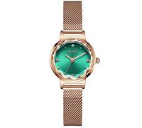 RORIOS Mujer Relojes de Pulsera Cuarzo Analogico Relojes para Dama Minimalismo Mesh Strap Diamante Simulado Moda Ladies Watches